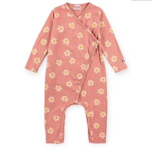 Bobo choses Baby Baby Kimono Wrap pink Floral Romper 3/6months - organic cotton